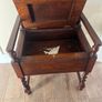 Antique Victorian Oak Piano Stool Image 5