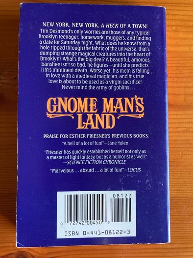 Science / Fantasy book:'Gnome Man's Land'