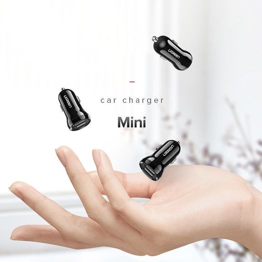 2 X Ugreen Mini Dual USB Car Fast Charger 4.8A/24W (Brand New/Warranty)