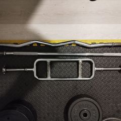 set of  York weights bars