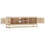 TV Cabinet Gold 120x30x40 cm Solid Mango Wood Image 5