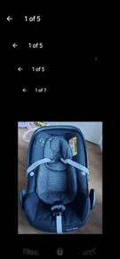 Maxi Cosi car seat & iso fix insert