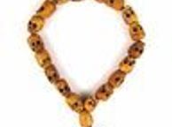 main image for ad Tibetan Wood Skull Bead Bracelet. For Men &amp; Women. Tribal Prayer Ethnic Trend.
