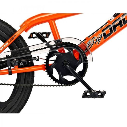 11" Rooster BIG DADDY, 20" Black Skyway Mags, Neon Orange