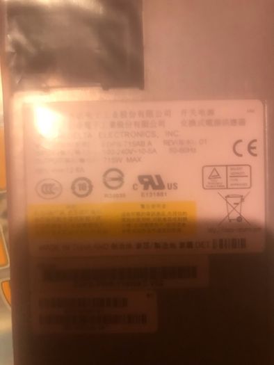 Cisco Delta Electronics Edps-715ab A Power Supply ; Upc