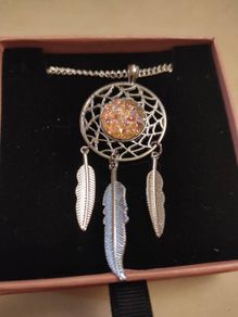 Handmade dreamcatcher necklace