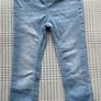 H&M girls denim jeggings light wash aged 2-3 EUC Image 3