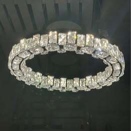 Round crystal chandelier 500mm 3 colour change Brand new