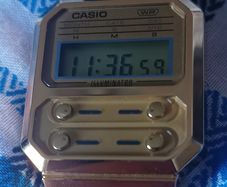 Casio Vintage Digital Resin Strap Quartz A100WEFG-9A Unisex Watch