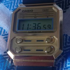 Casio Vintage Digital Resin Strap Quartz A100WEFG-9A Unisex Watch
