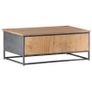 Coffee Table Grey 90x50x35 cm Solid Acacia Wood Image 5