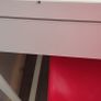 IKEA Desk & Red Swivel Chair Set Good Used Condition Image 4