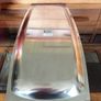 Vintage DKF Lundtofte Danish Stainless Steel Serving Dish Teak Handles Image 8