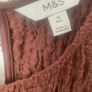 M&S Brown Stretch Dress Size 14 Image 3