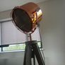 Rose gold Finish Antique Tripod Lamp Image 4
