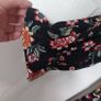 Black floral print dress UK14 Image 4