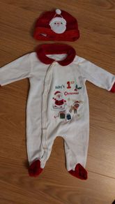 Christmas baby grow