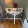 Floral half moon table Image 2