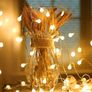 Fairy Lights Battery Operated, 5m 16ft 40LED Ball Waterproof Globe String Light, 2 Lighting Modes, for Indoor Lighting, Bedroom, Wedding, Party, Christmas, Halloween, Valentine, Camping Image 2