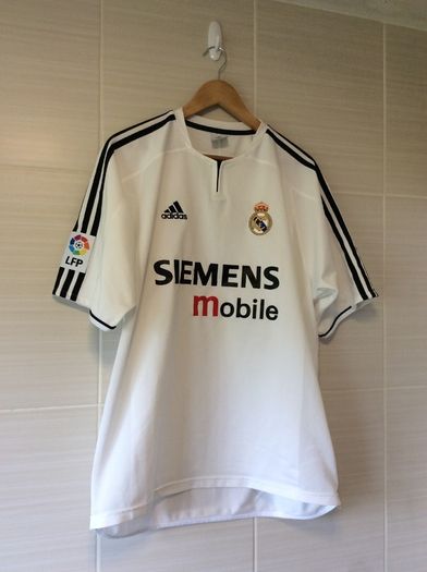 Real Madrid Jersey. Official Adidas Mens Home Jersey Season 2003-2004. Original From The Time. Not A Modern Day Remake.