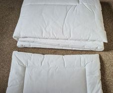 Cot duvet filling + flat pillow set 120x60 NEW