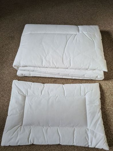 Cot duvet filling + flat pillow set 120x60 NEW