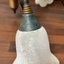 Hunter Green Marble Effect and Brass Vintage Ceiling Light Image 2