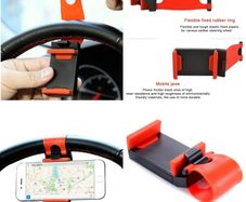 Car Steering Wheel Universal Mount Phone Holder for iPhone X 11 6 5 8 7 Samsung
