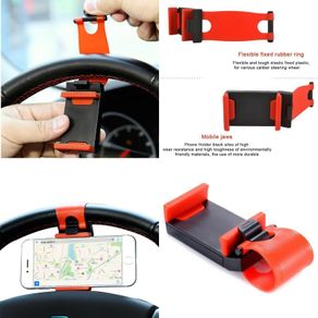 Car Steering Wheel Universal Mount Phone Holder for iPhone X 11 6 5 8 7 Samsung