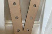 Wooden letter V