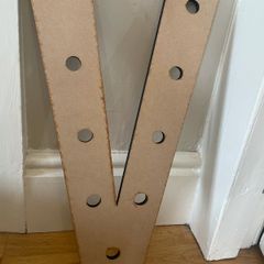 Wooden letter V