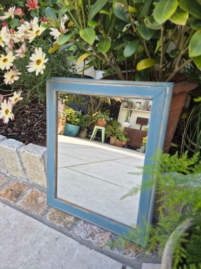Teal And Gold Mirror