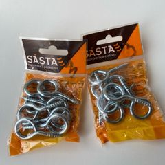 2 packs of Steel screw eyes