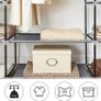 _Canvas Folding Camping Wardrobe Extra Large 175 x 150 x 45 cm Gray Image 5