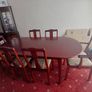 Mahogany table and chairs Image 4