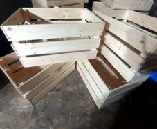 wooden storage boxes Knagglig, 30 euro each