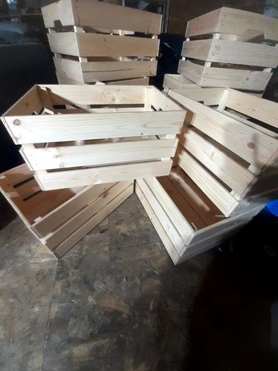 wooden storage boxes Knagglig, 30 euro each