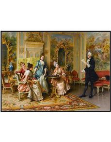 Cross stitch kit. "An Afternoon Entertainment "