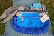 Brand New Fossil Gwen Top Zip Blue Ladies Shoulder Bag