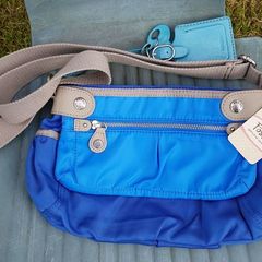 Brand New Fossil Gwen Top Zip Blue Ladies Shoulder Bag
