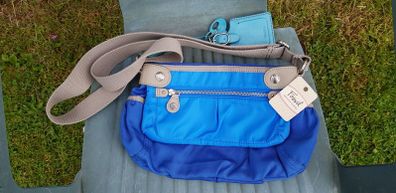 Brand New Fossil Gwen Top Zip Blue Ladies Shoulder Bag