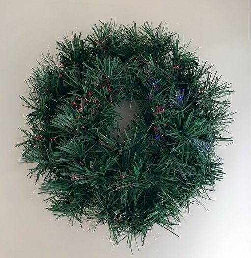 Fibre Optic Christmas Wreath