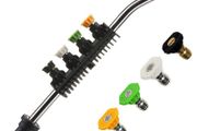 Dirt Blaster Power Lance for Karcher K2 K3 K4 K5 K6 K7, Jet Wash Extension Wand with 5 Replacement Nozzles, Pressure Washer Gun Accessory Spray Lance, Gutter Rod Cleaner Attachment for Car