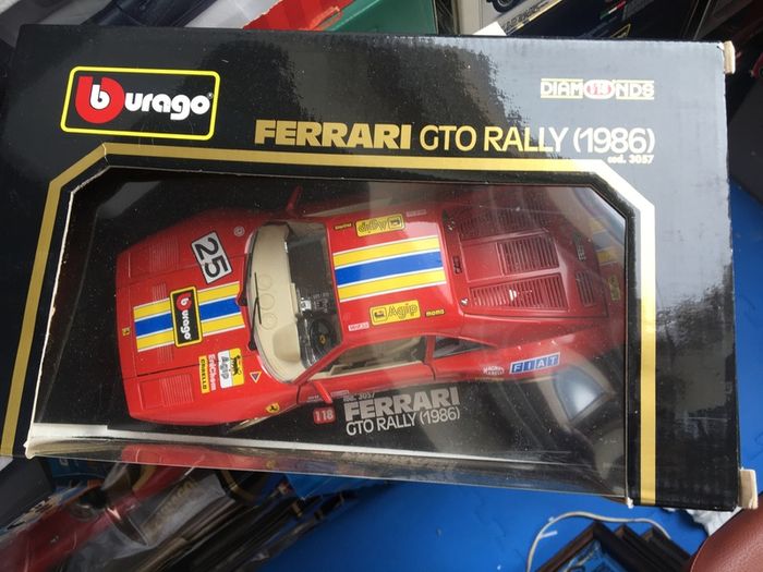 Ferrari GTO Rally 1986. Rare model Burago