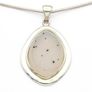 925 Vintage Sterling Silver Druzy Necklace Image 3