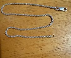 ankle chain 925 silver