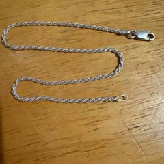 ankle chain 925 silver