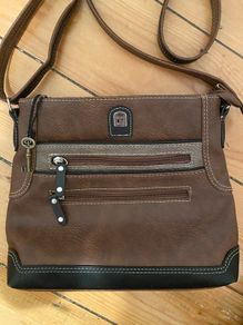 Charm & Shape Shoulder Bag - Brown