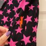 Scamp & Dude black pink stars tie neck maxi dress size 10 Image 4
