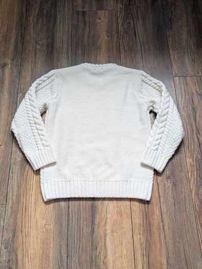 Next Boys Cream Cable Knit Jumper Size 6-7 years